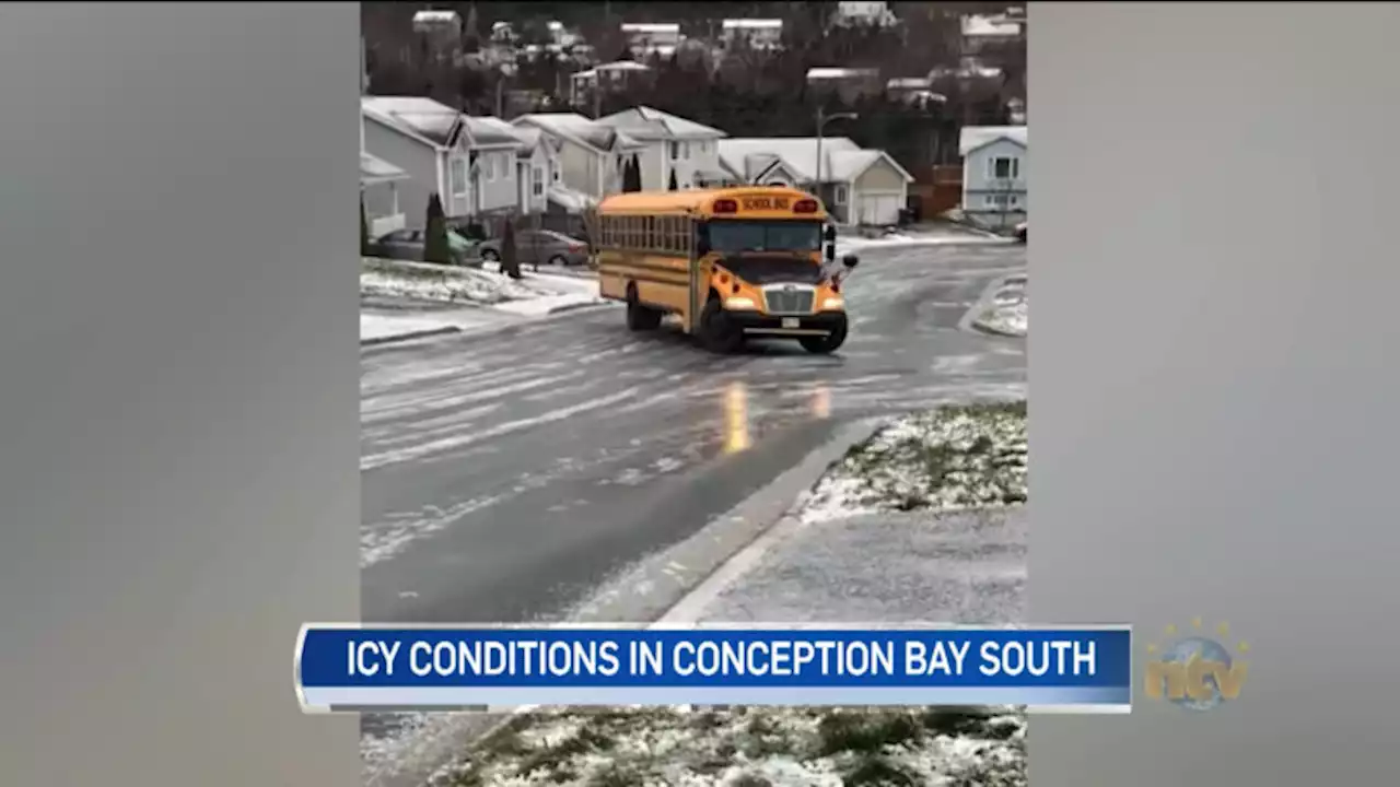 Video of school bus slipping on icy roads raising safety concerns