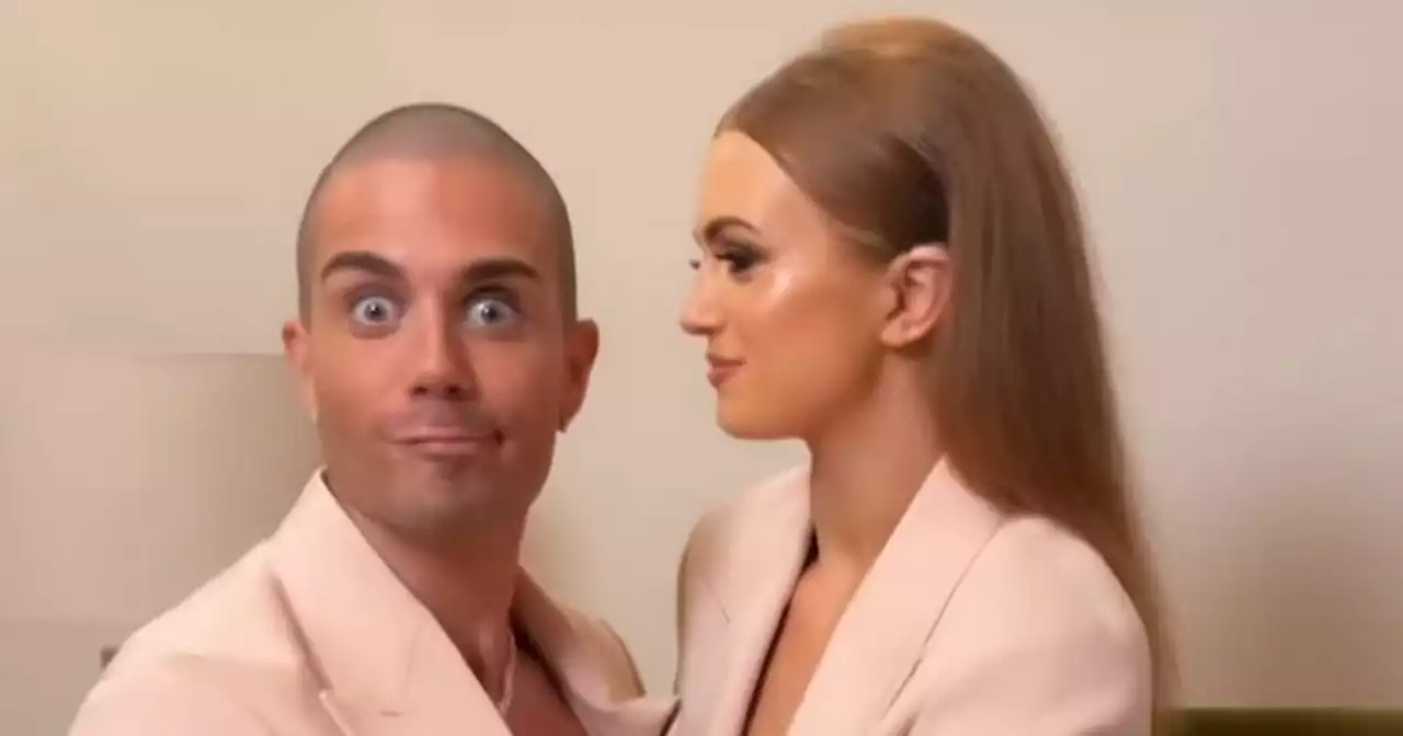 Maisie Smith and Max George match in pink suits after he slammed their critics