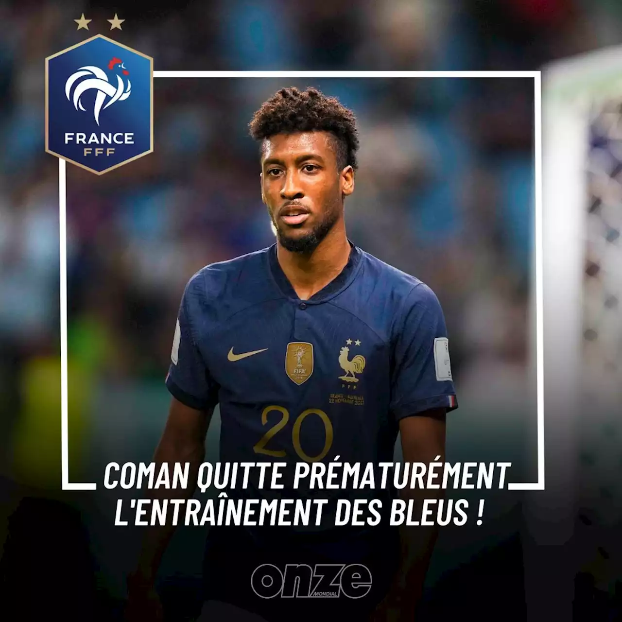 Équipe de France : Kingsley Coman quitte prématurément l'entraînement !