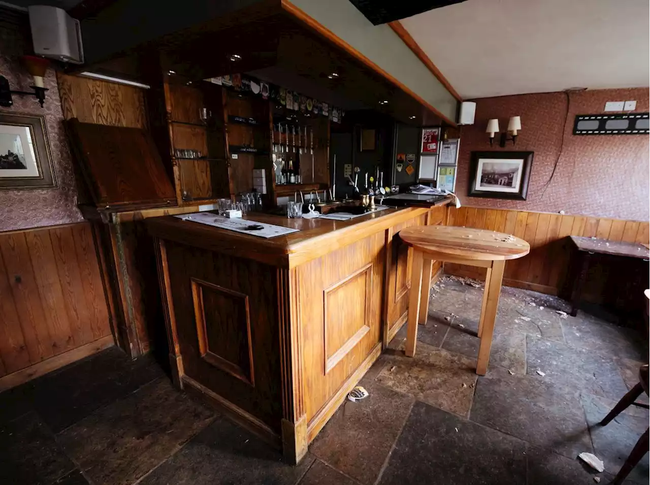 Inside the disused pub due to reopen after four years with new owners and new name