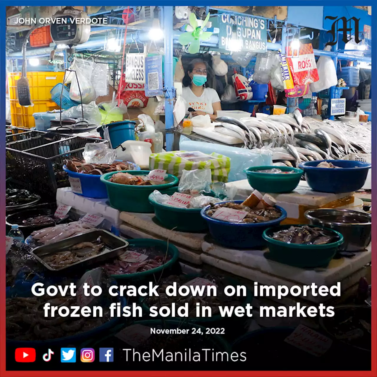 Govt to crack down on imported frozen fish sold in wet markets