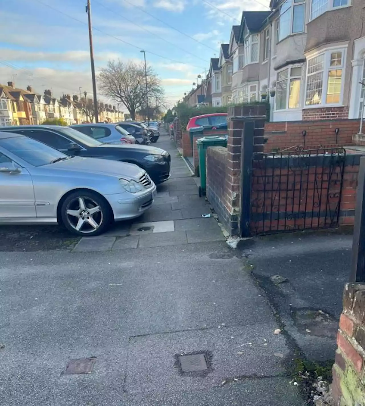 I'm furious at rude drivers blocking on the footpath - they have no respect