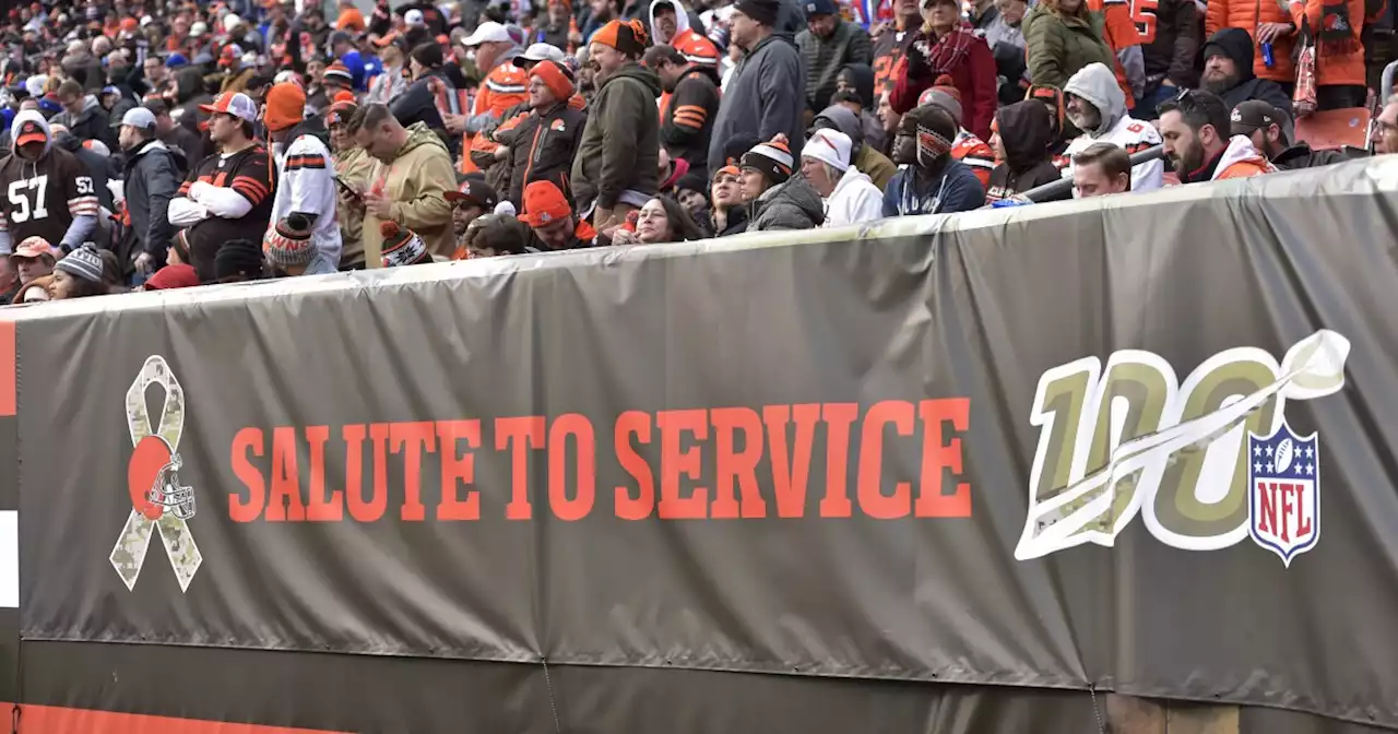 Browns Salute to Service at Sunday's game vs. Buccaneers