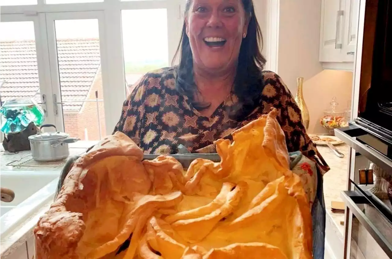 Yorkshire grandmother goes viral after creating huge Yorkshire pudding which 'could be used as a boat'