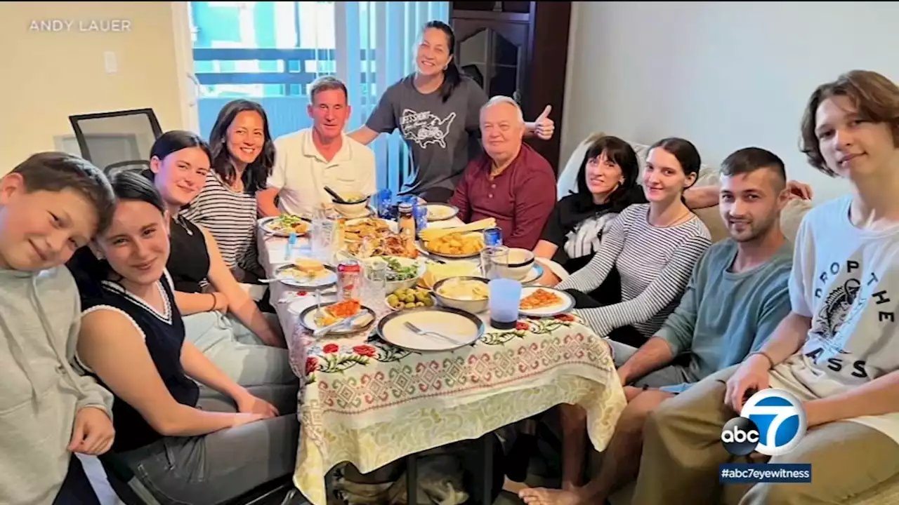 Ukrainian refugee family shares special Thanksgiving in home of Santa Monica family