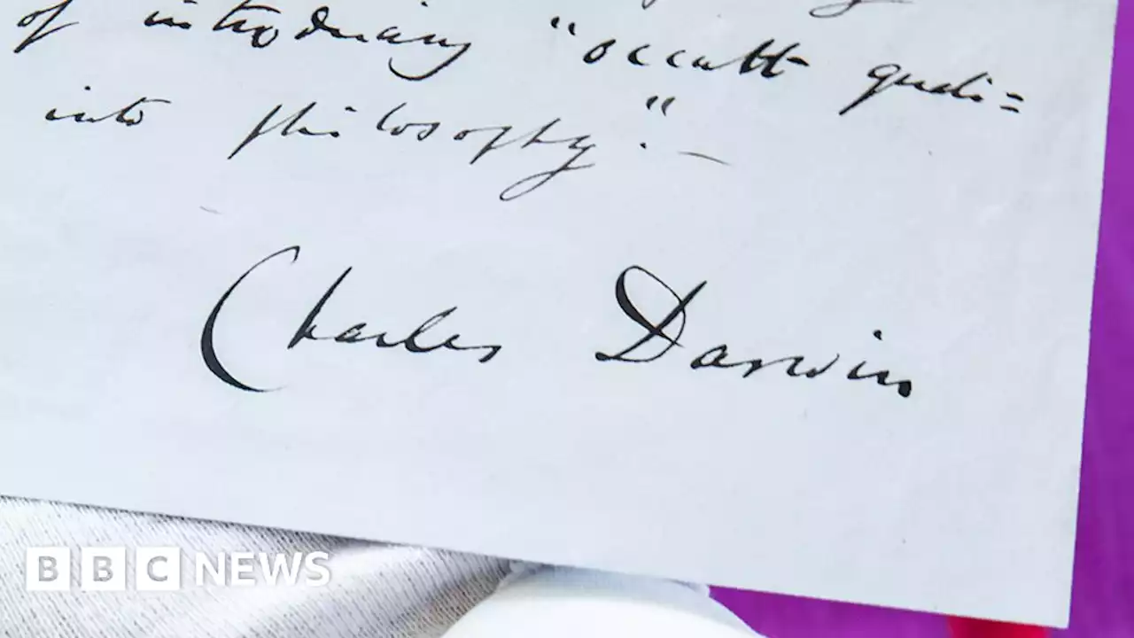 Charles Darwin: Autographed document could fetch record price