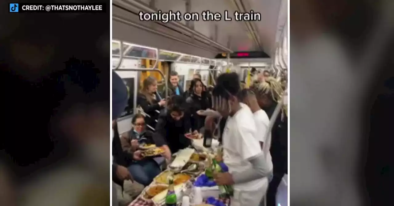 Brooklyn mother cooks and later serves Thanksgiving meal to New Yorkers on L train