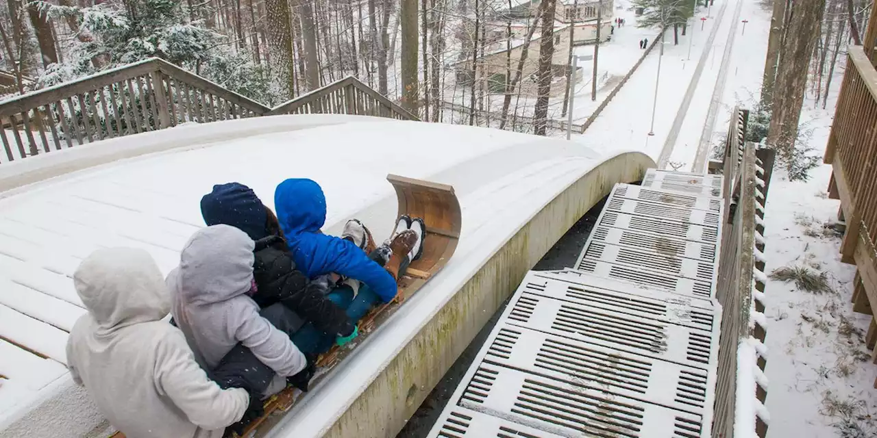 700-foot toboggan runs open for season at Cleveland Metroparks reservation in Strongsville