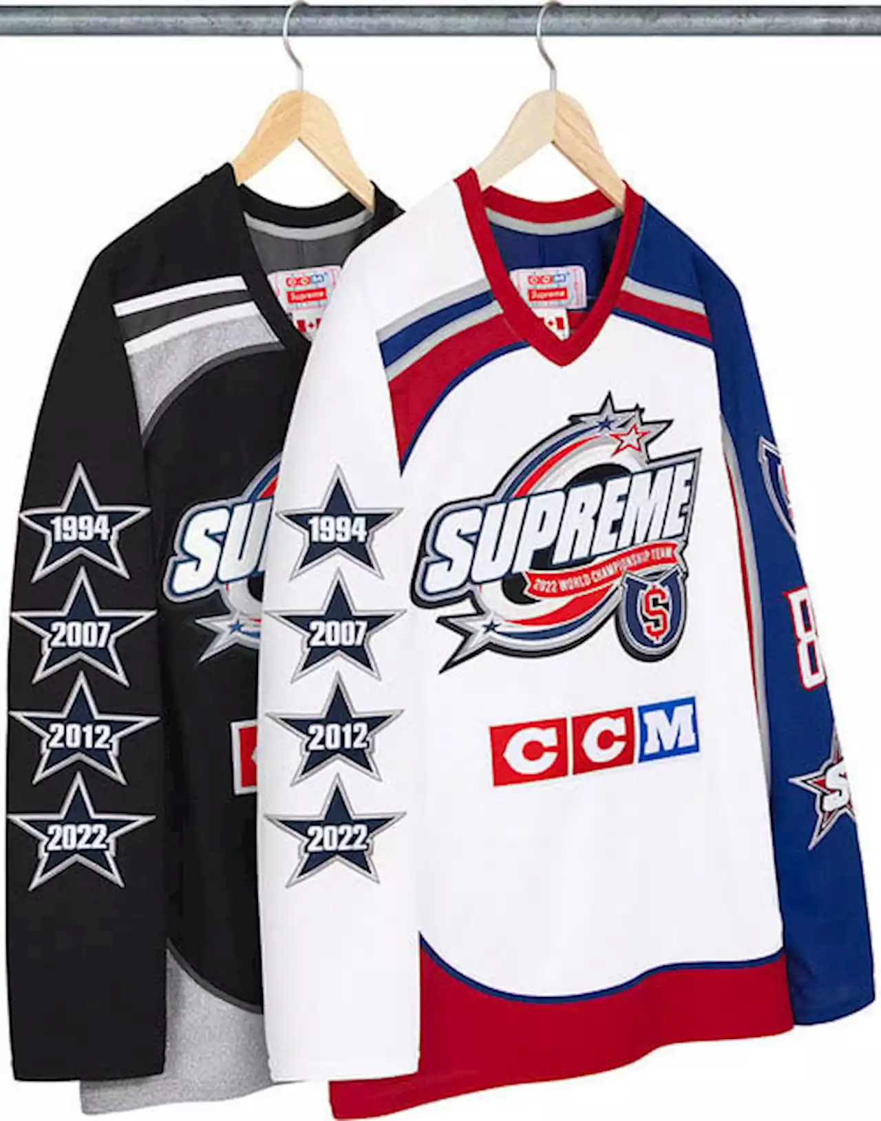 Streetwear brand Supreme partners with CCM Hockey to create new All Stars Hockey Jersey - Daily Faceoff