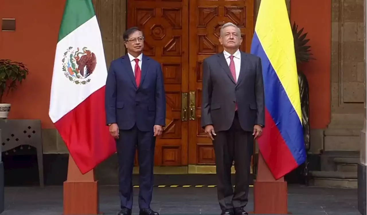 AMLO recibe en Palacio Nacional a presidente de Colombia, Gustavo Petro