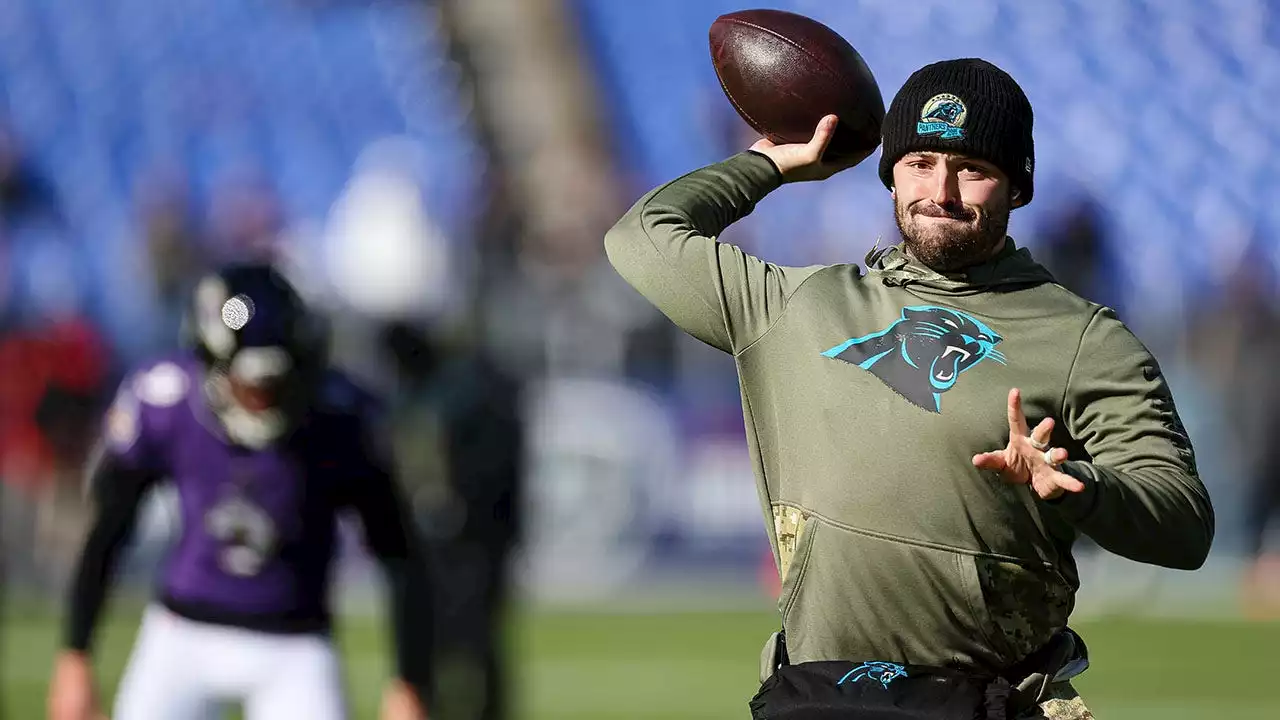 Panthers’ Baker Mayfield can ‘leave here with my head held high’ as Sam Darnold set to start Sunday