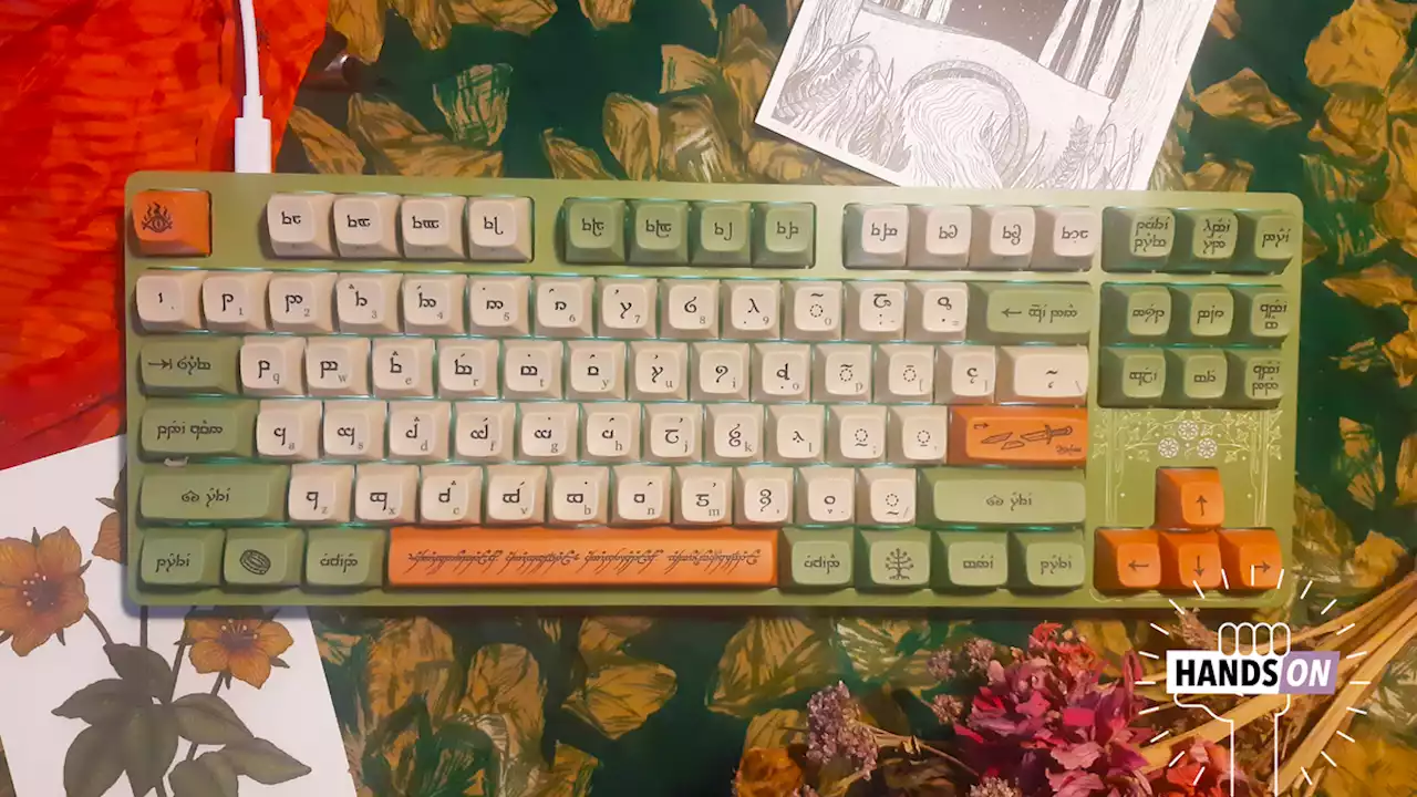 DROP's Gorgeous Lord of the Rings Keyboard Broke My Elvish-Loving Brain