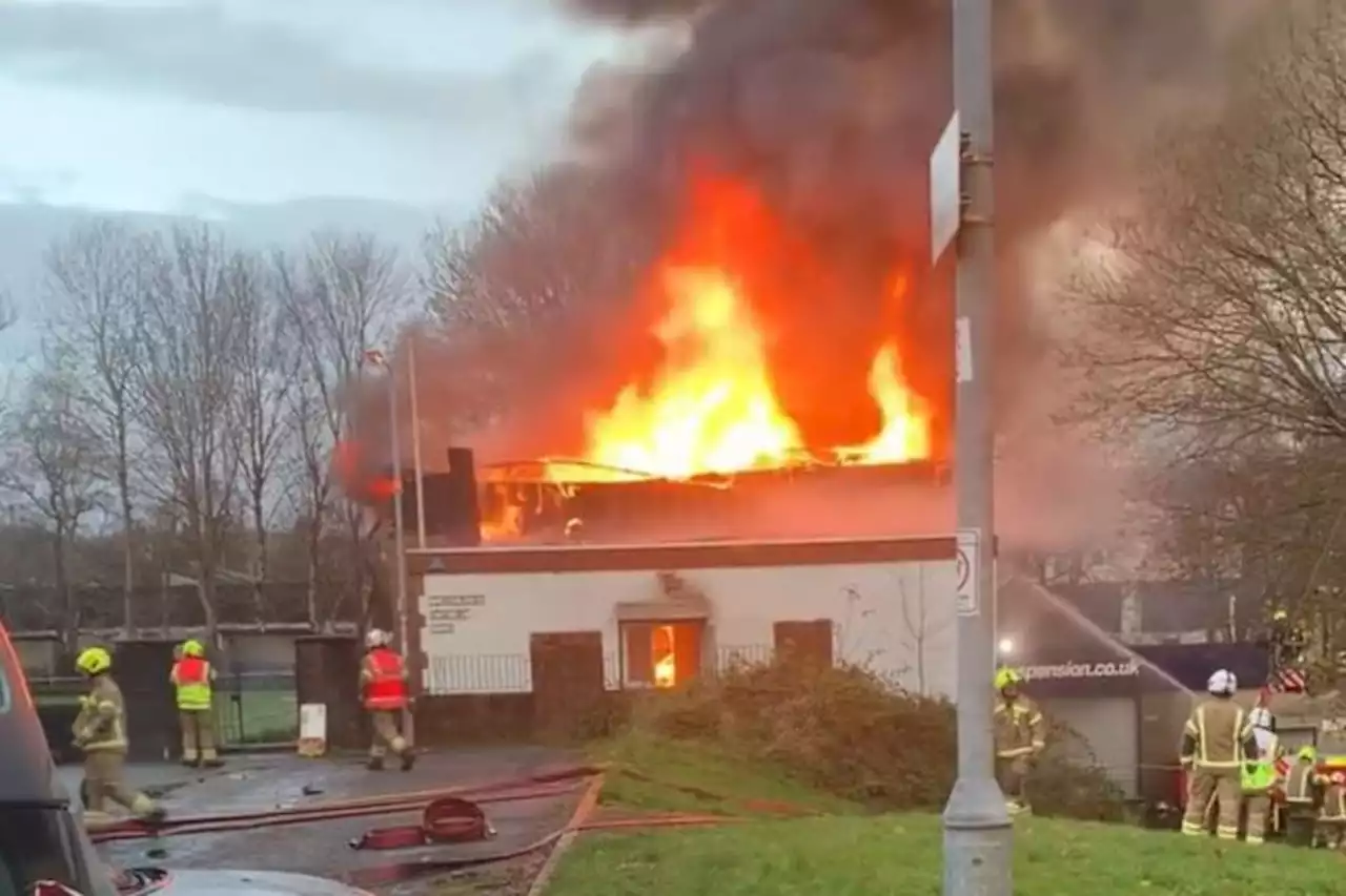 Huge blaze at bowling club as SIX fire engines sent to scene