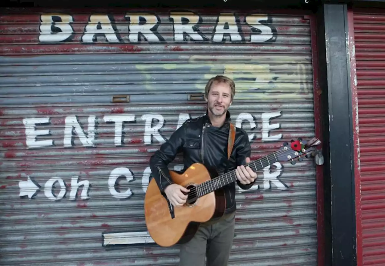 Popstar Chesney Hawkes performs at Glasgow record store