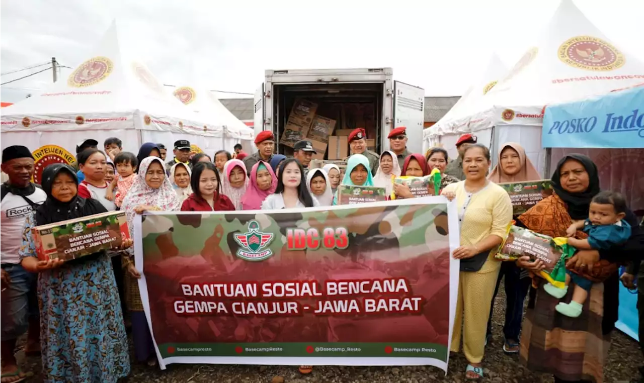 Para Istri BIN Serahkan Bantuan untuk Korban Gempa di Cianjur