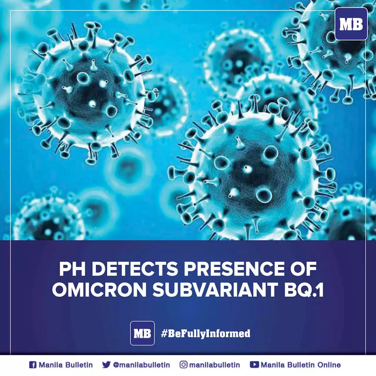 PH detects presence of Omicron subvariant BQ.1