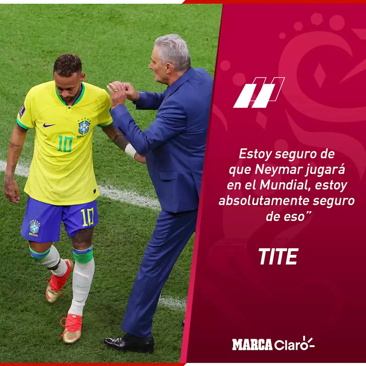 Brasil y la preocupación por Neymar: 'Neymar sufrió un esguince en el tobillo derecho'