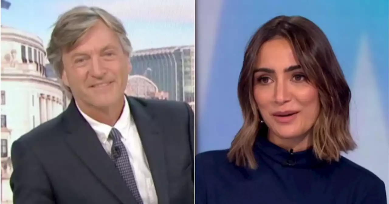 Red-faced Frankie Bridge says she 'doesn't want to see' Richard Madeley naked