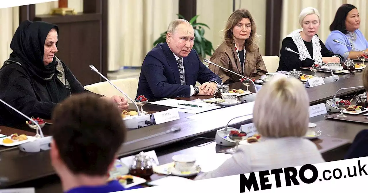 Vladimir Putin breathes heavily during awkward meeting with mums of soldiers