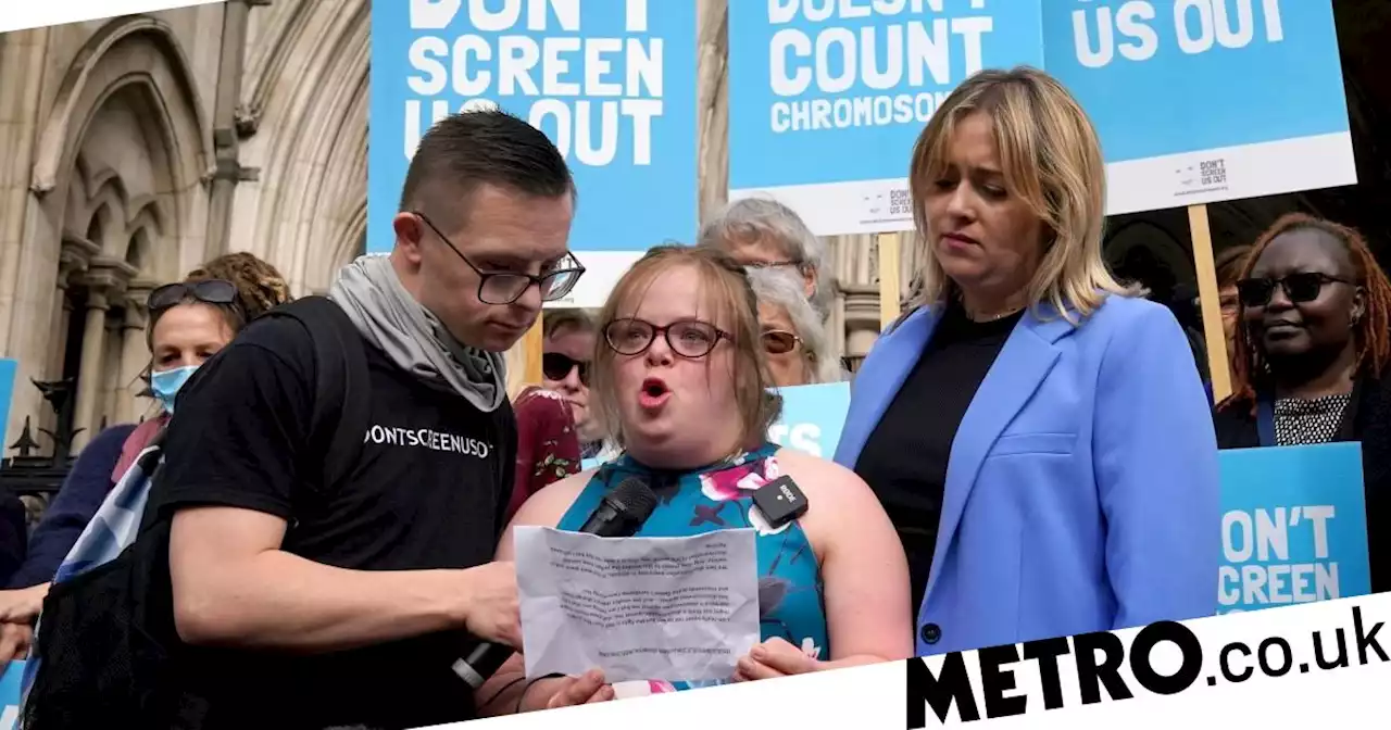 Woman with Down's Syndrome loses court challenge over abortion law