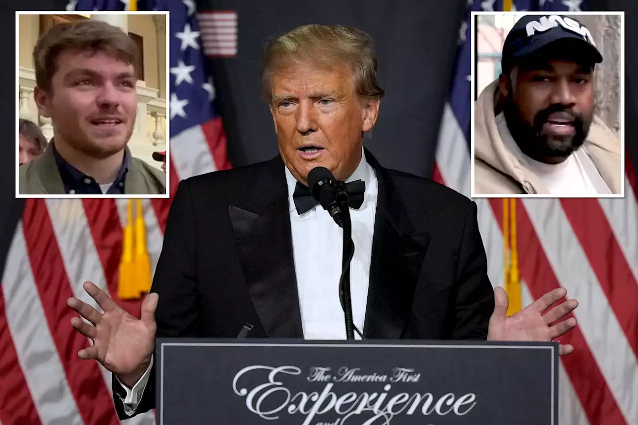 Trump, Kanye joined by Holocaust denier Nick Fuentes at Mar-a-Lago