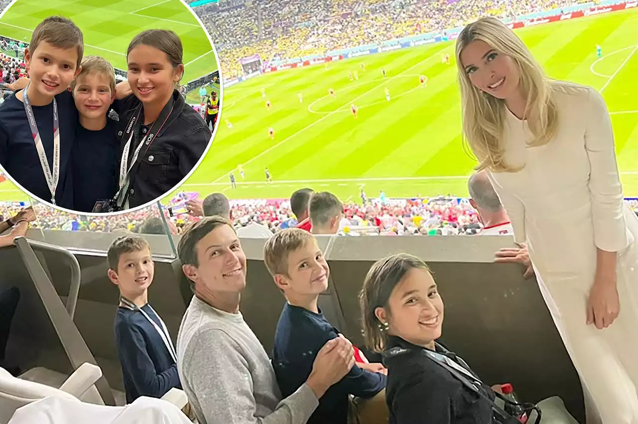 Ivanka Trump and Jared Kushner take three kids to World Cup game: photo