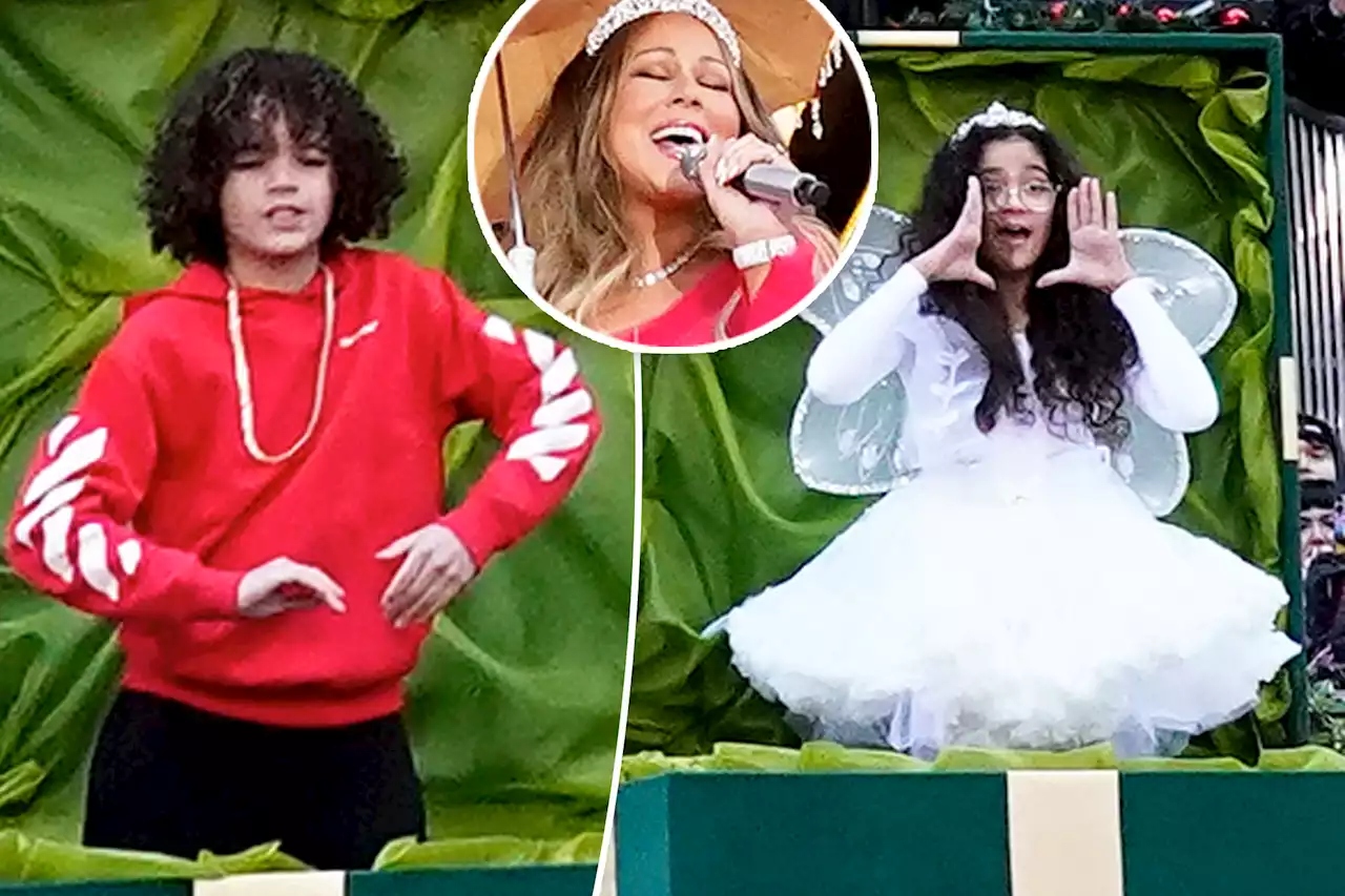 Mariah Carey and Nick Cannon’s twins steal the show at Thanksgiving parade