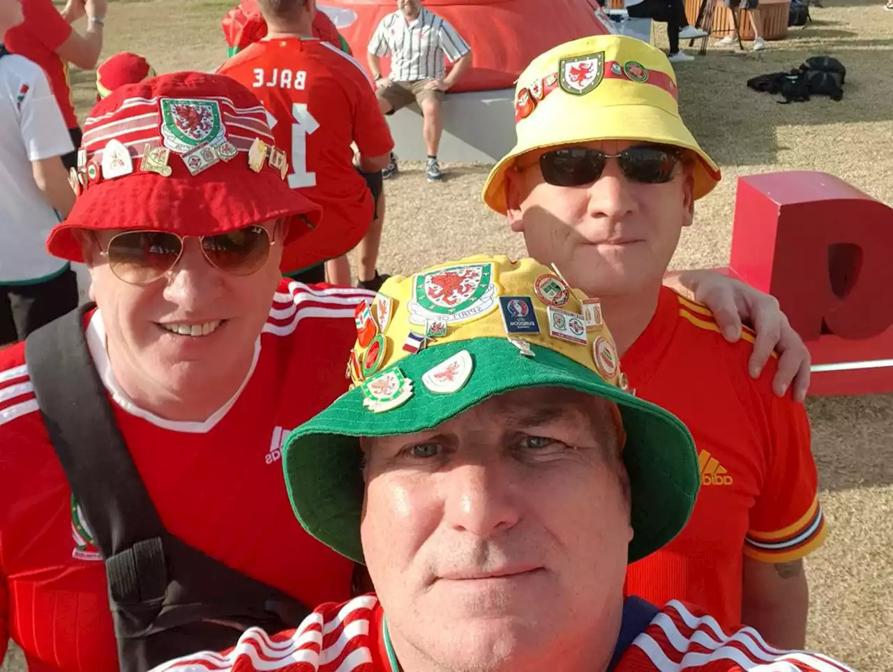 Chirk pals in Qatar to will Wales on against Iran