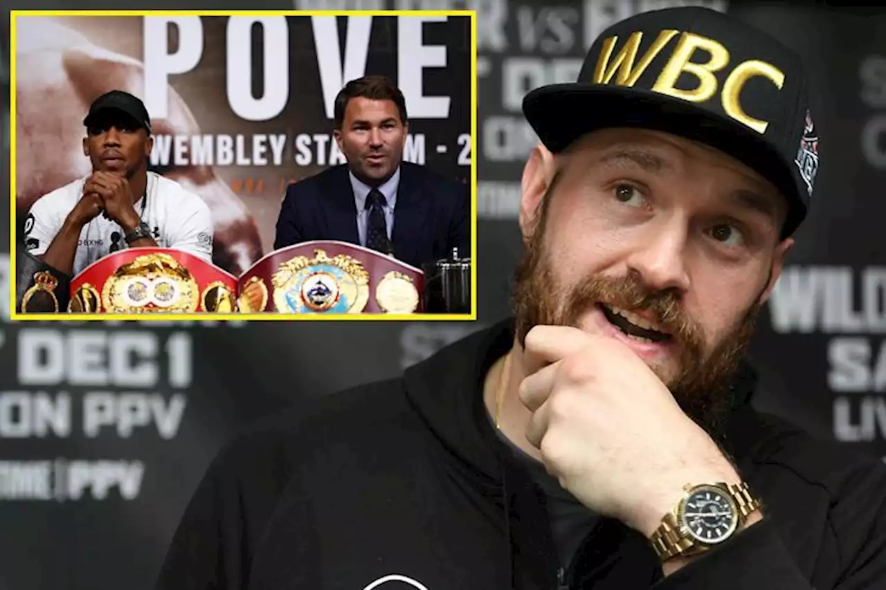 Eddie Hearn believes Tyson Fury could face Anthony Joshua before Oleksandr Usyk