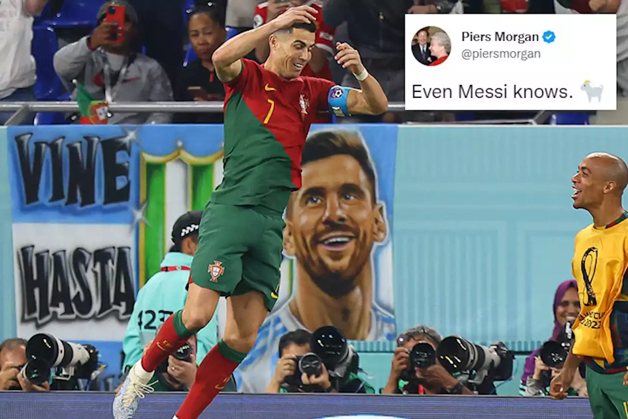 'Even Messi knows' - Piers Morgan lauds Ronaldo as he celebrates in front of rival