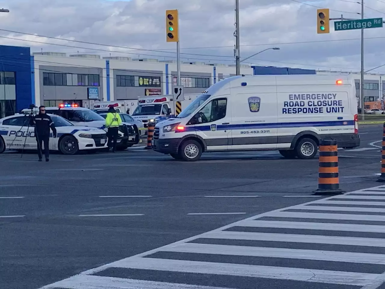 One pedestrian dead, another critical after struck in Brampton