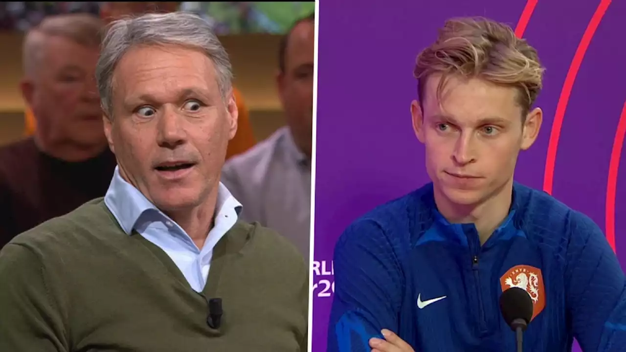 Marco van Basten laakt uitspraak van Frenkie de Jong: ‘Daar heb je niks aan’