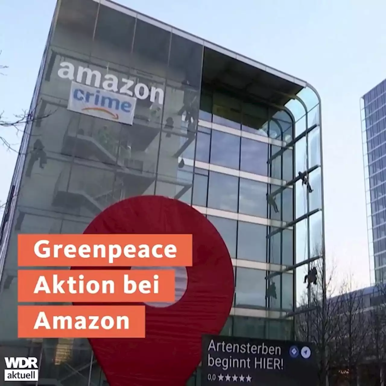 Greenpeace-Protestaktion gegen 'Black Friday' bei Amazon