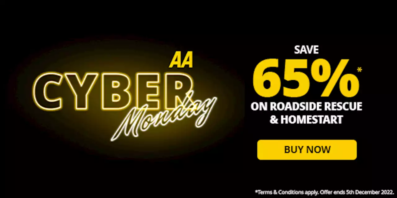 Cyber Monday - Save 65%* on Roadside Rescue