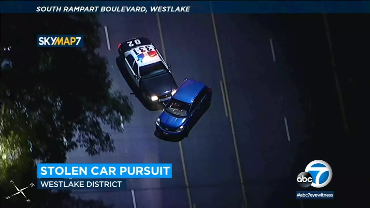 5 arrested after 2 separate police chases involving stolen vehicles across SoCal