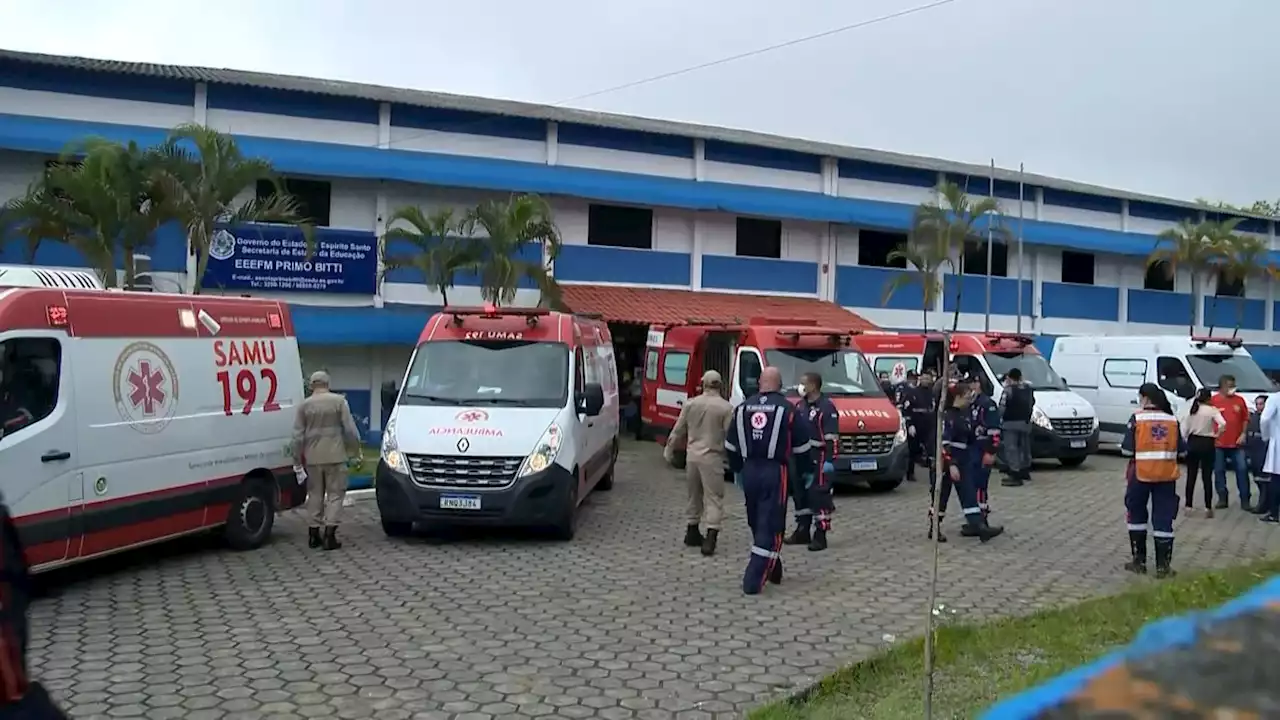 Seis vítimas do ataque a escolas em Aracruz seguem hospitalizadas; duas crianças estão em estado gravíssimo