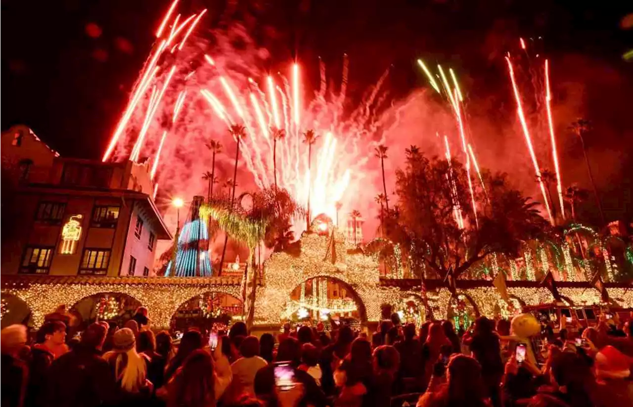 Crews extinguish fire at Riverside’s Mission Inn Hotel during Festival of Lights fireworks show