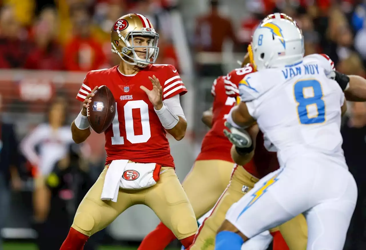 49ers’ Jimmy Garoppolo avoids the roller coaster to focus on there here and now