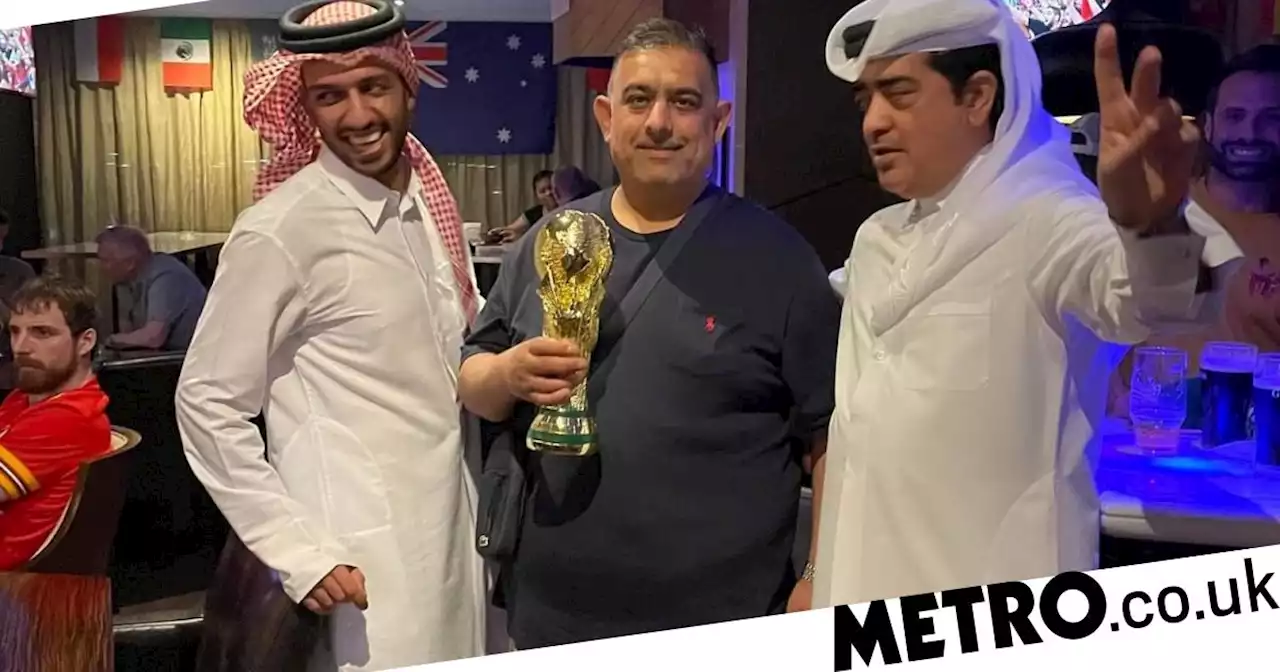 England fans invited to Qatari millionaire's mansion after bonding over football