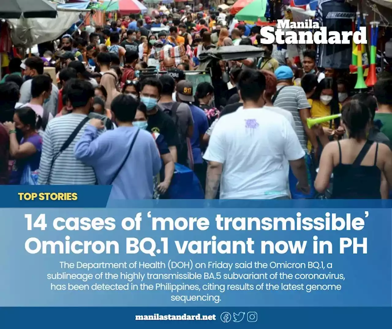 14 cases of ‘more transmissible’ Omicron BQ.1 variant now in PH