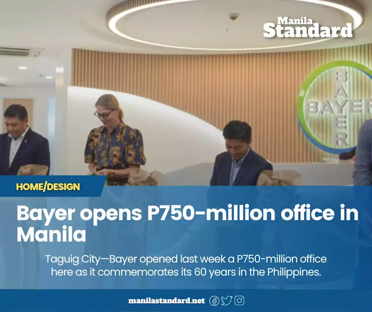 Bayer opens P750-million office in Manila