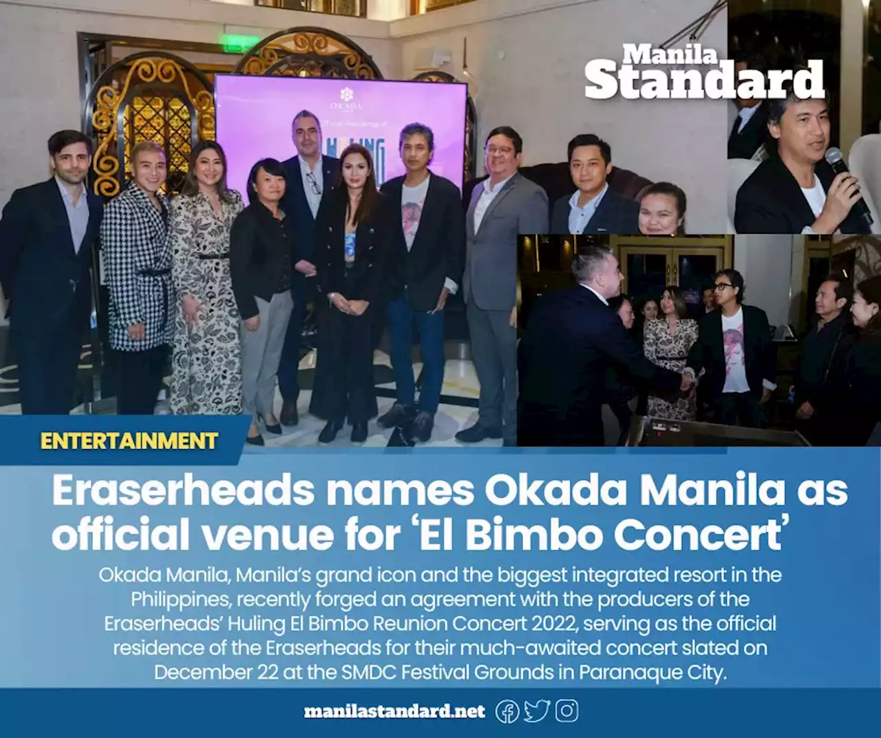 Eraserheads names Okada Manila as official residence for ‘El Bimbo Concert’