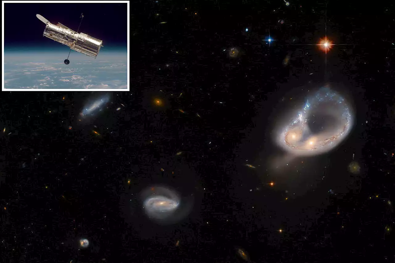 Hubble Space Telescope image shows galaxies merge 671M light-years away