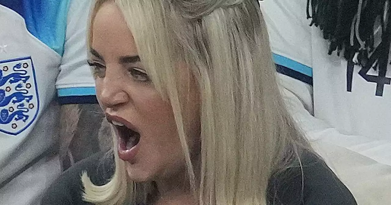 England WAGs can't keep their eyes open during dramatic World Cup match