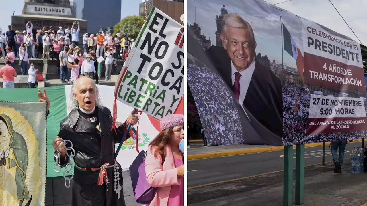 'Acarreo digital': así se comportan en redes las marchas en apoyo al INE y a AMLO