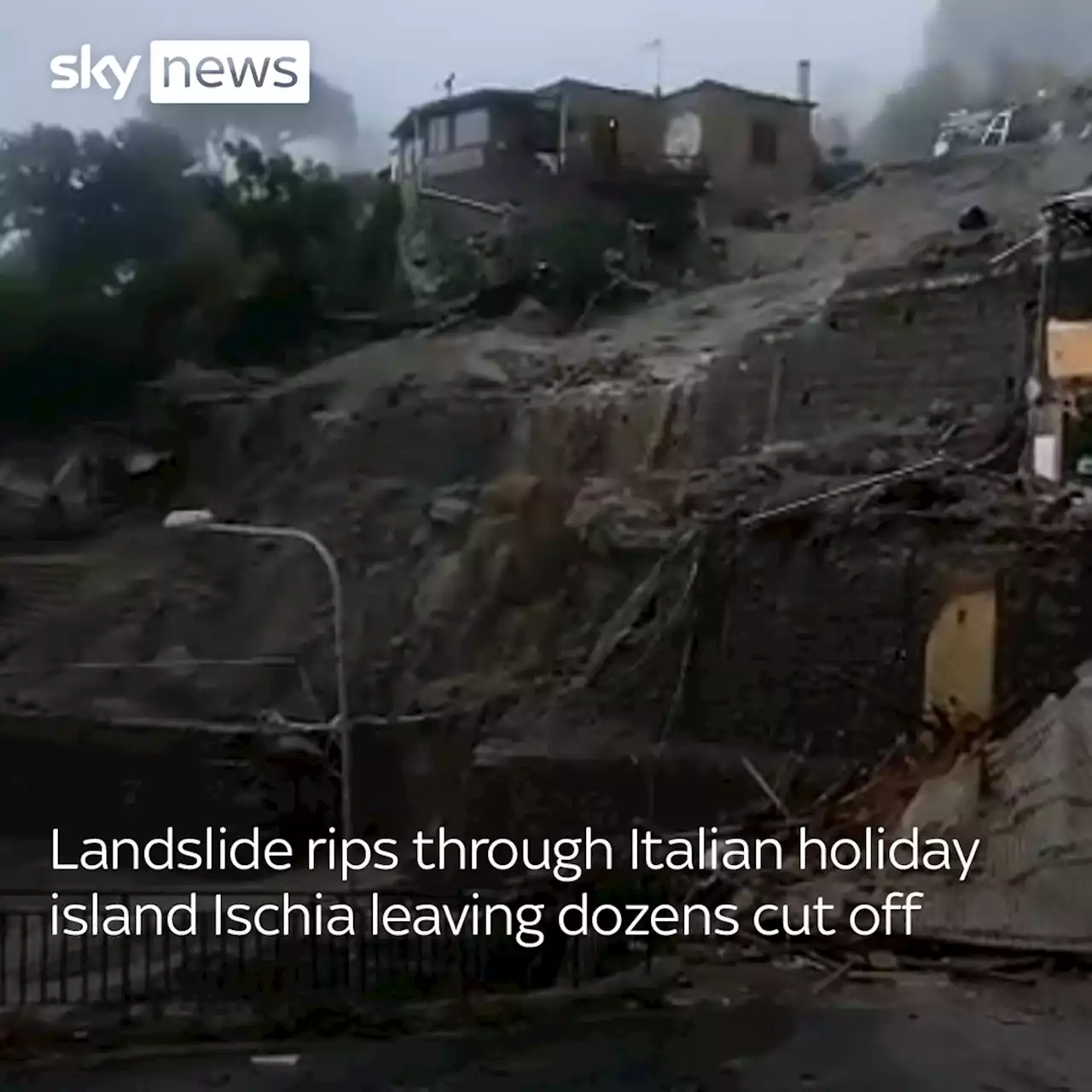 Landslide rips through Italian holiday island Ischia leaving dozens cut off