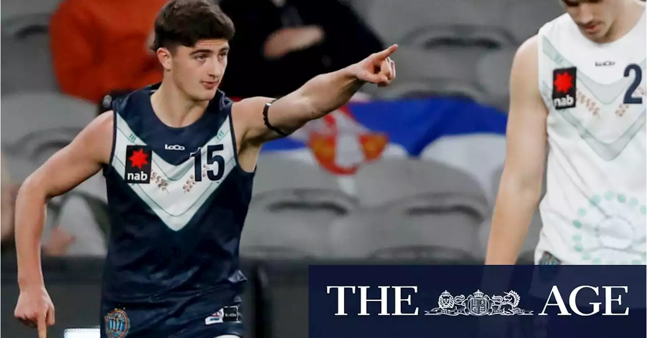 History making: Harry Sheezel shapes as the first Jewish AFL draftee this century