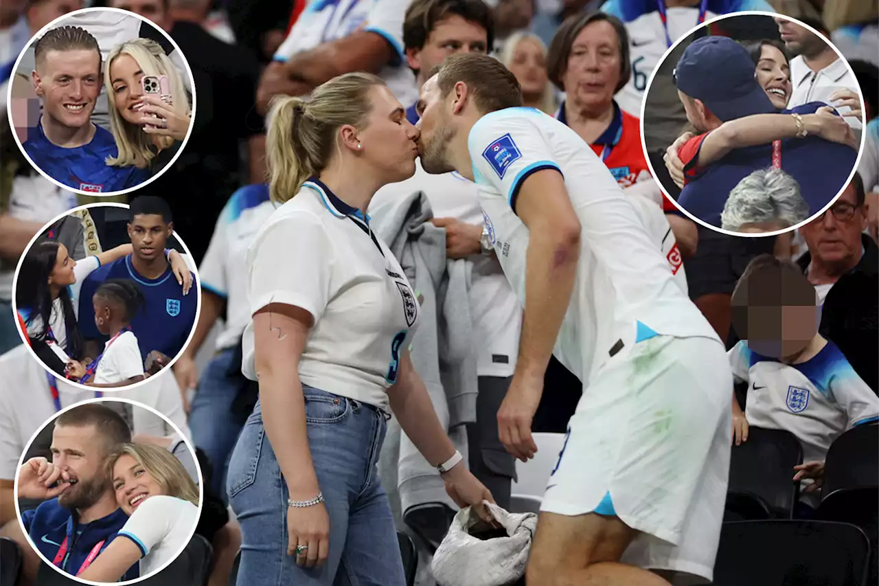 England stars consoled by Wags following USA draw with Kane kissing wife Kate