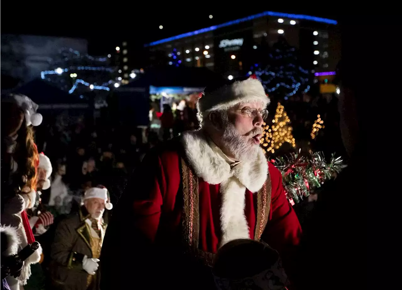 Photos: Hundreds gather for Anchorage’s annual holiday tree lighting downtown