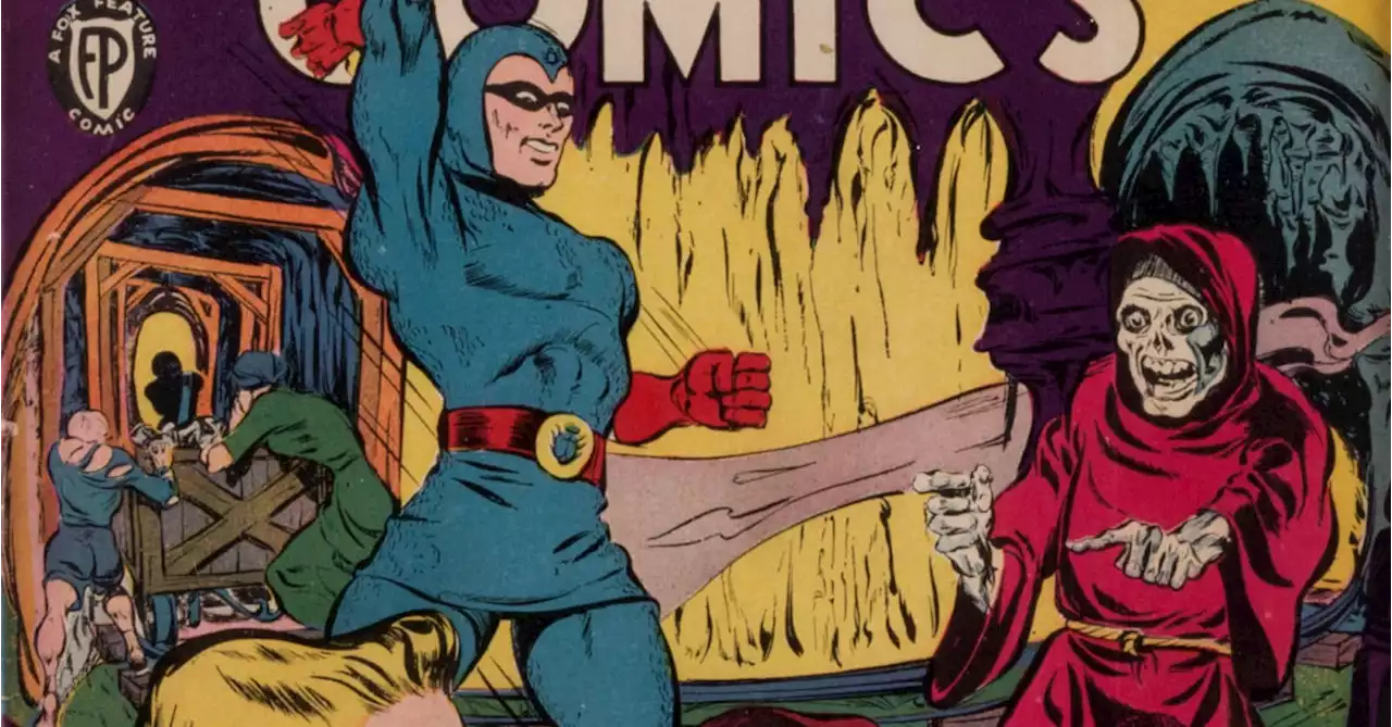 Blue Beetle and the Holiday of Death in Mystery Men #30, at Auction